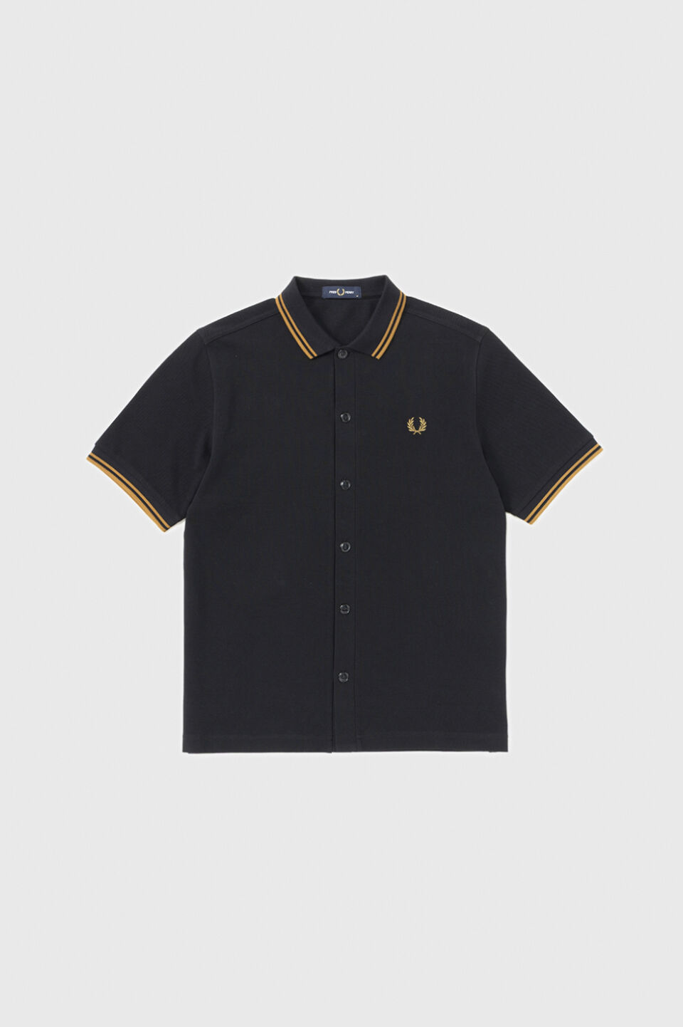 FRED PERRY 「Button Through Polo Shirt／ボタンスルーポロシャツ」|シャツ・ブラウス|BLACK