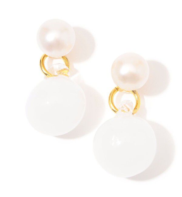 TOMORROWLAND GOODS「LEVENS JEWELS PEARL&BALL ピアス」|ピアス|12 ホワイト系