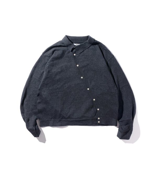 JOINT WORKS「GOAT ESSENCE / ゴートエッセンス CURVED CARDIGAN」|カーディガン|グレーA