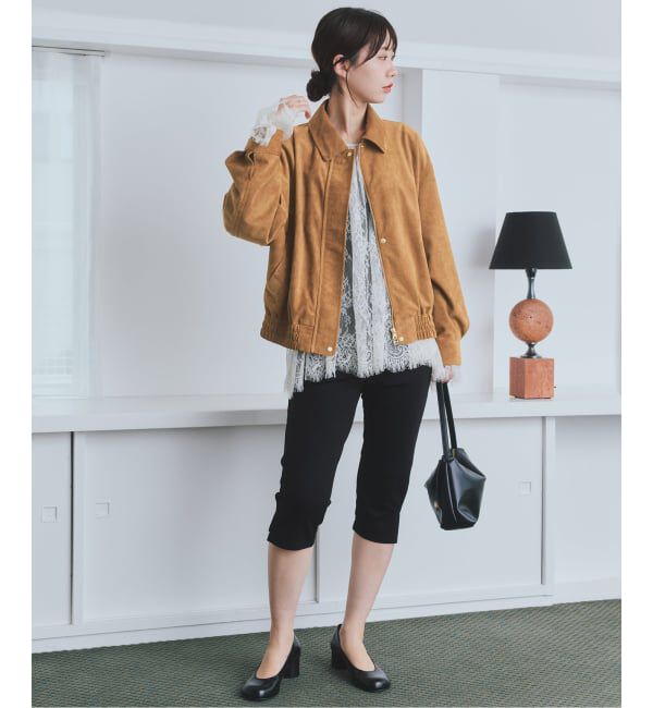SLOBE IENA「《シリーズあり》FAKEスエードブルゾン」|その他|