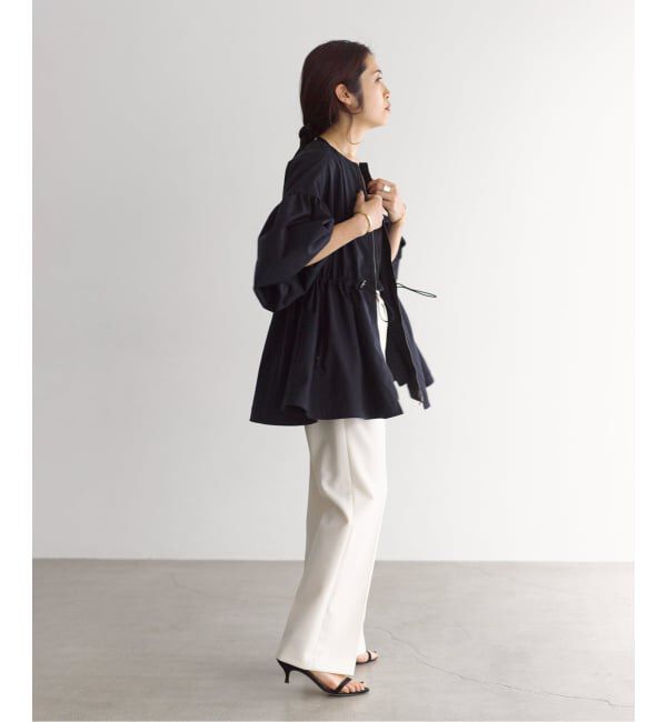 VERMEIL par iena「《WEB限定/追加3予約》ノーカラーギャザーブルゾン」|その他|