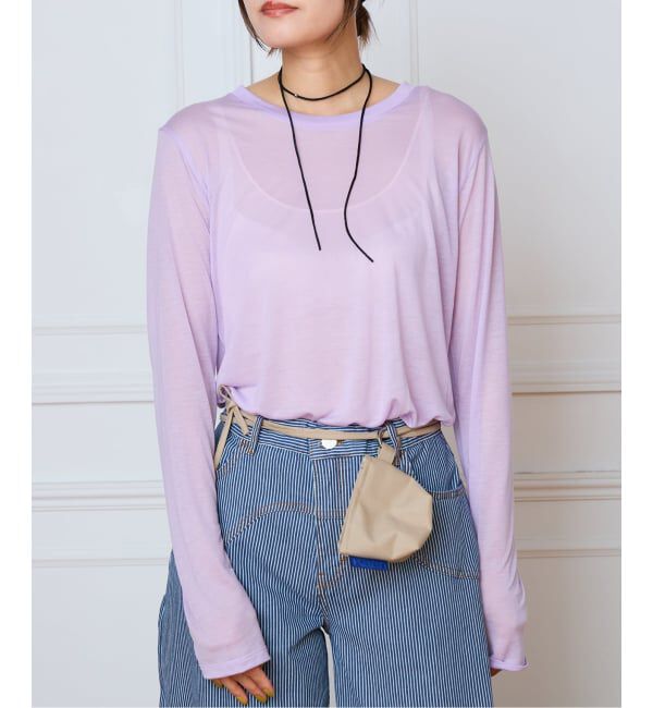 IENA LA BOUCLE「Baserange ベースレンジ LONG SLEEVE TEE TTLSLY-AW26」|Tシャツ・カットソー|