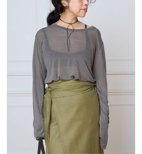 IENA LA BOUCLE「Baserange ベースレンジ LONG SLEEVE TEE TTLSLY-AW26」|Tシャツ・カットソー|