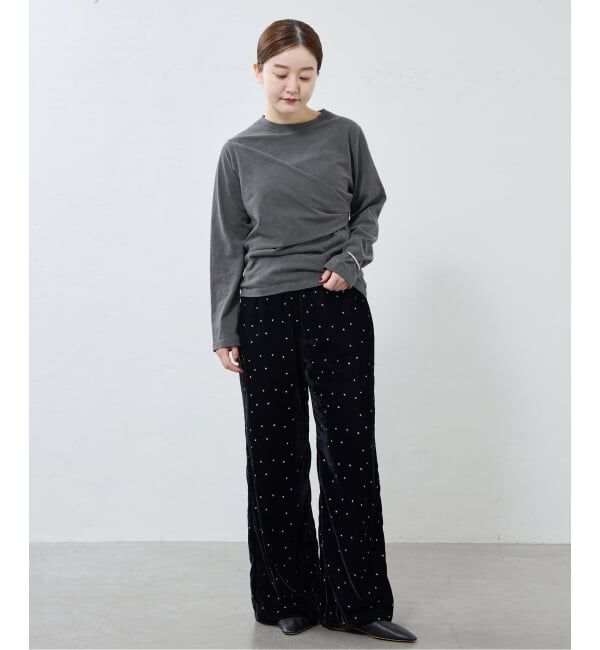 IENA「ywy/ワイワイ 別注 TUCK DRAPE TOPS EX カットソー TUCK DRP VNTG」|Tシャツ・カットソー|