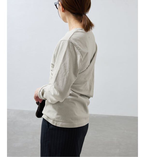 IENA「ywy/ワイワイ 別注 TUCK DRAPE TOPS EX カットソー TUCK DRP VNTG」|Tシャツ・カットソー|
