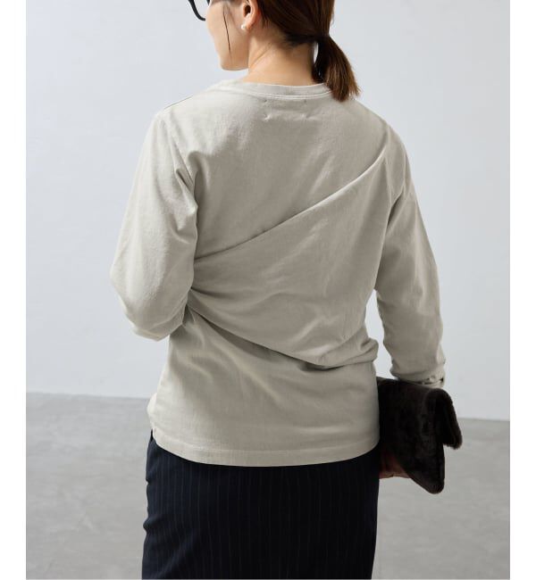 IENA「ywy/ワイワイ 別注 TUCK DRAPE TOPS EX カットソー TUCK DRP VNTG」|Tシャツ・カットソー|