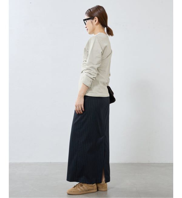 IENA「ywy/ワイワイ 別注 TUCK DRAPE TOPS EX カットソー TUCK DRP VNTG」|Tシャツ・カットソー|