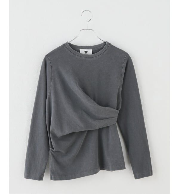 IENA「ywy/ワイワイ 別注 TUCK DRAPE TOPS EX カットソー TUCK DRP VNTG」|Tシャツ・カットソー|