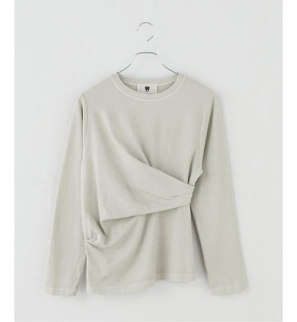 IENA「ywy/ワイワイ 別注 TUCK DRAPE TOPS EX カットソー TUCK DRP VNTG」|Tシャツ・カットソー|