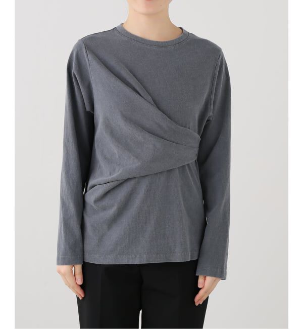 IENA「ywy/ワイワイ 別注 TUCK DRAPE TOPS EX カットソー TUCK DRP VNTG」|Tシャツ・カットソー|