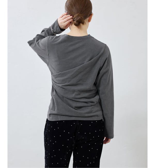 IENA「ywy/ワイワイ 別注 TUCK DRAPE TOPS EX カットソー TUCK DRP VNTG」|Tシャツ・カットソー|