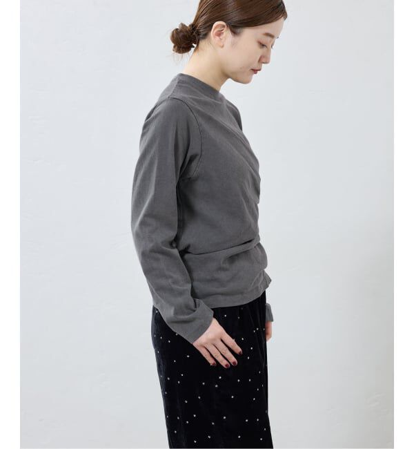 IENA「ywy/ワイワイ 別注 TUCK DRAPE TOPS EX カットソー TUCK DRP VNTG」|Tシャツ・カットソー|