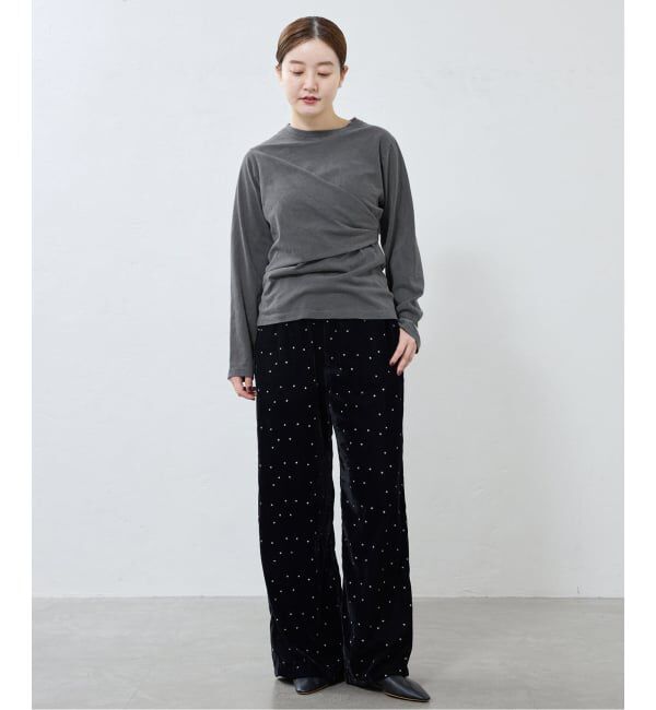 IENA「ywy/ワイワイ 別注 TUCK DRAPE TOPS EX カットソー TUCK DRP VNTG」|Tシャツ・カットソー|