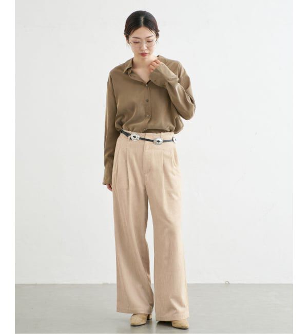 IENA「《予約》レーヨンウールコーデュロイパンツ」|その他|
