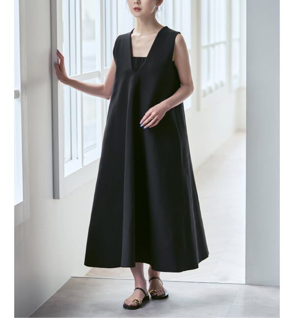NOBLE「ADAWAS/アダワズ ECO-LIGHT-FLARED 2WAY DRESS」|ワンピース|