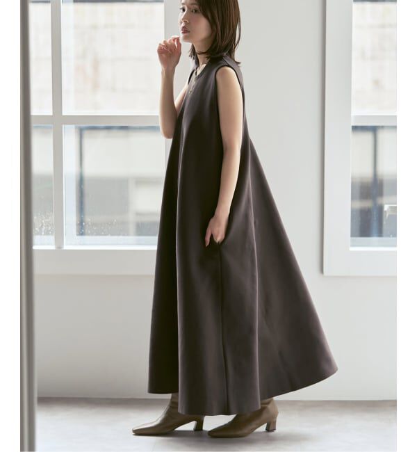 NOBLE「ADAWAS/アダワズ ECO-LIGHT-FLARED 2WAY DRESS」|ワンピース|