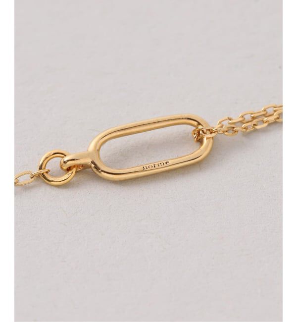 NOBLE「《追加》norme/ノーム tag chain necklace(ゴールド)」|ネックレス|