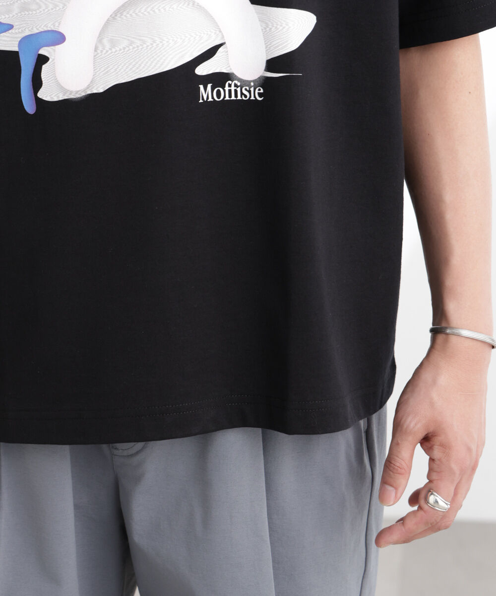 NANO universe「「MOFFISIE」1.0オリジナルプリント Tシャツ 半袖」|Tシャツ・カットソー|