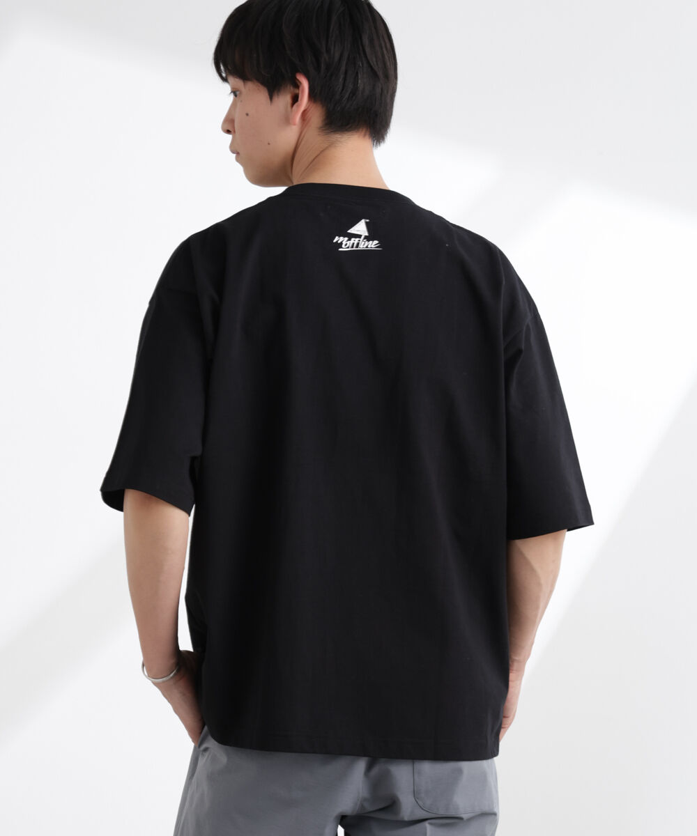 NANO universe「「MOFFISIE」1.0オリジナルプリント Tシャツ 半袖」|Tシャツ・カットソー|