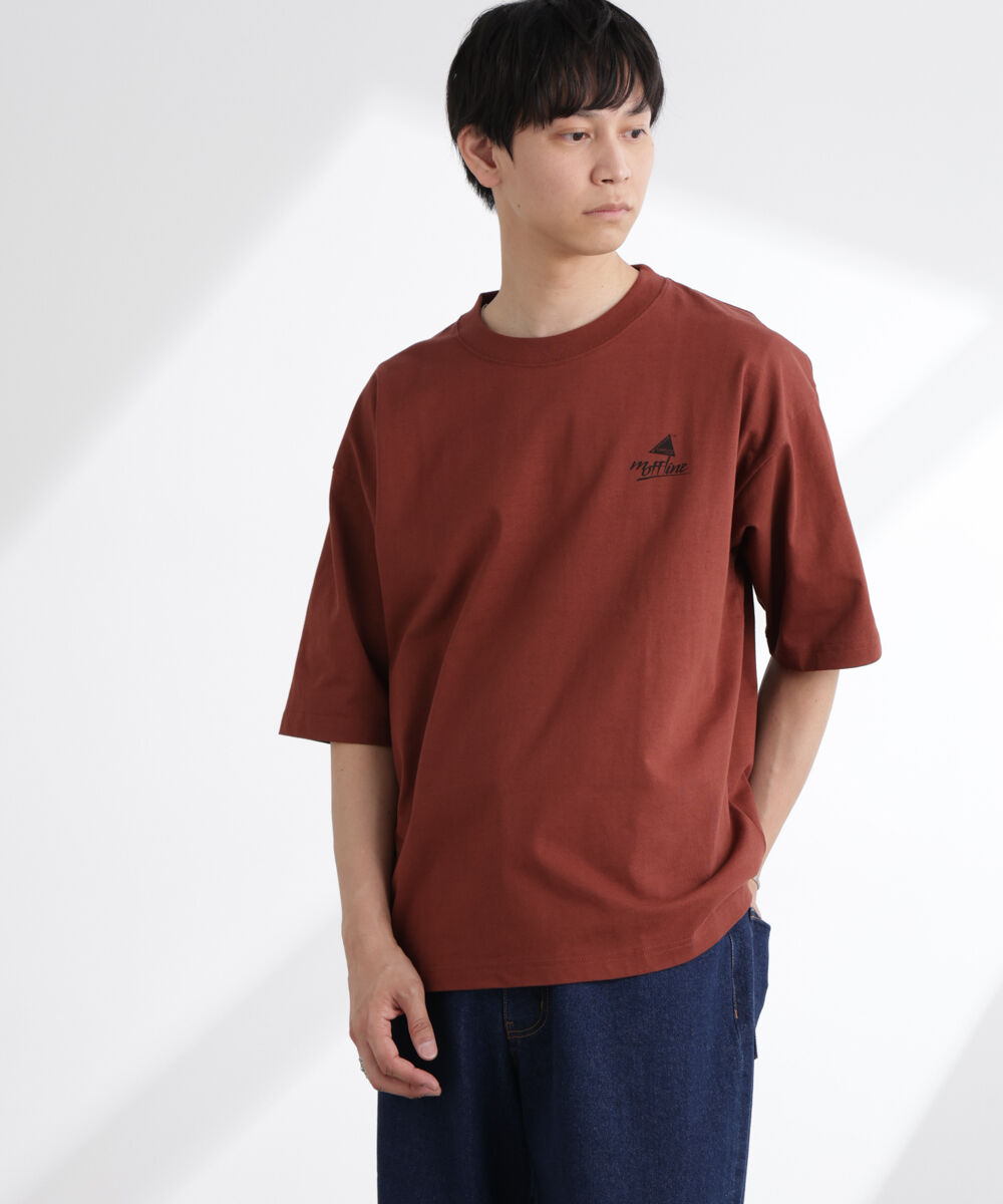 NANO universe「「MOFFISIE」1.0オリジナルプリント Tシャツ 半袖」|Tシャツ・カットソー|