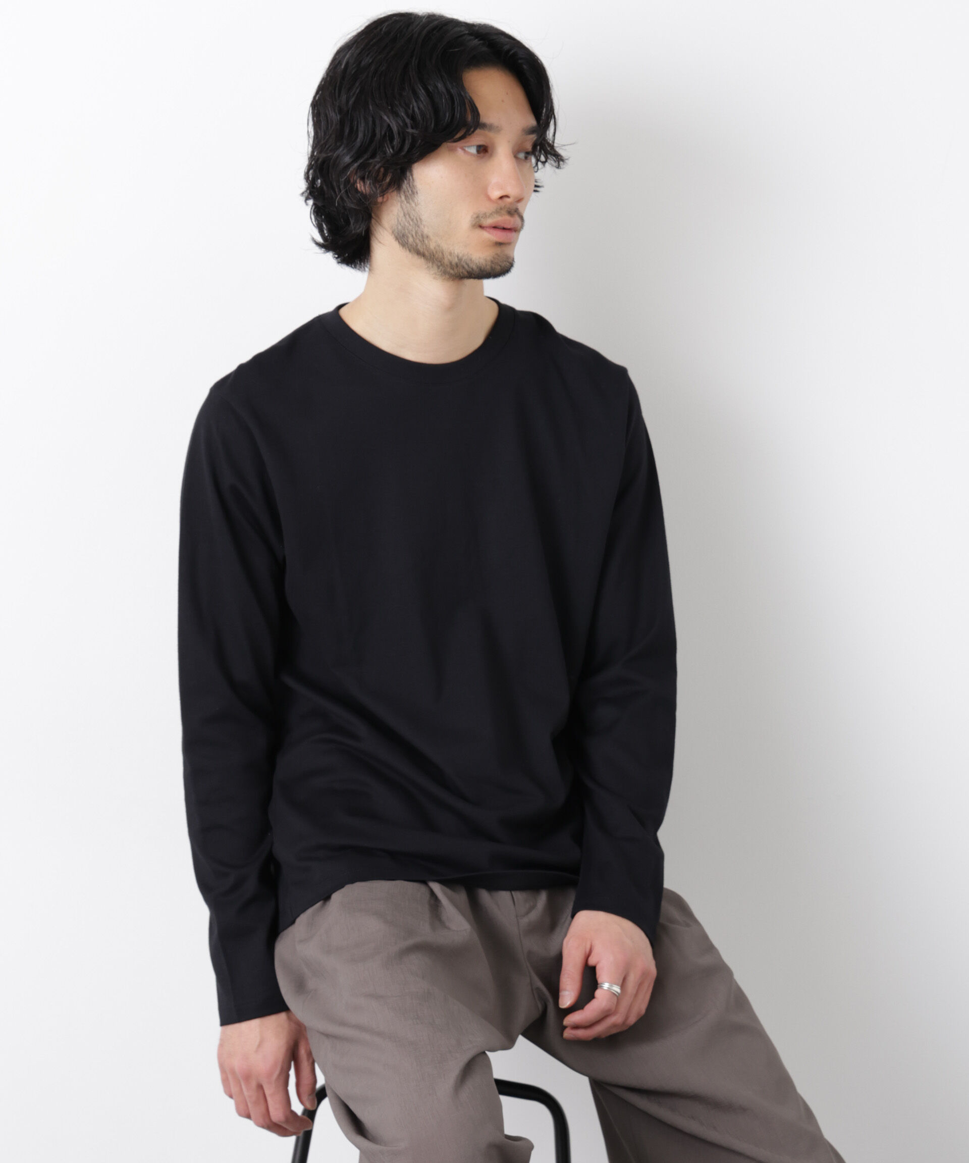 NANO universe「Anti Soaked(R)汗染み防止 クルーネックTシャツ」|Tシャツ・カットソー|