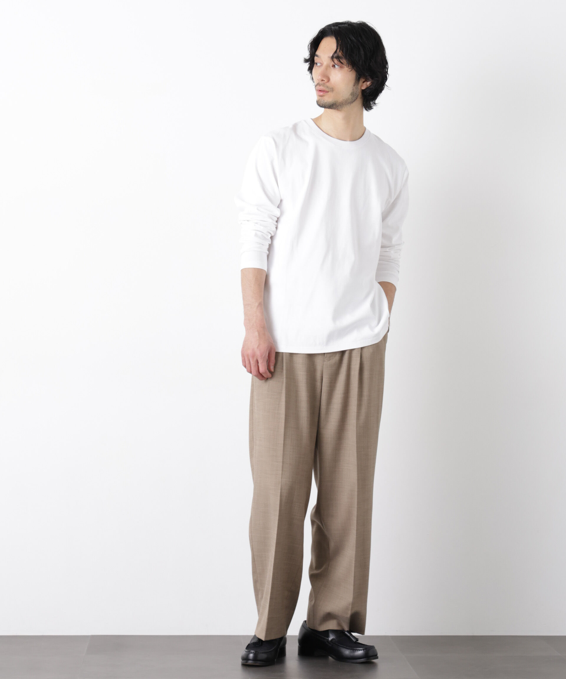 NANO universe「Anti Soaked(R)汗染み防止 クルーネックTシャツ」|Tシャツ・カットソー|