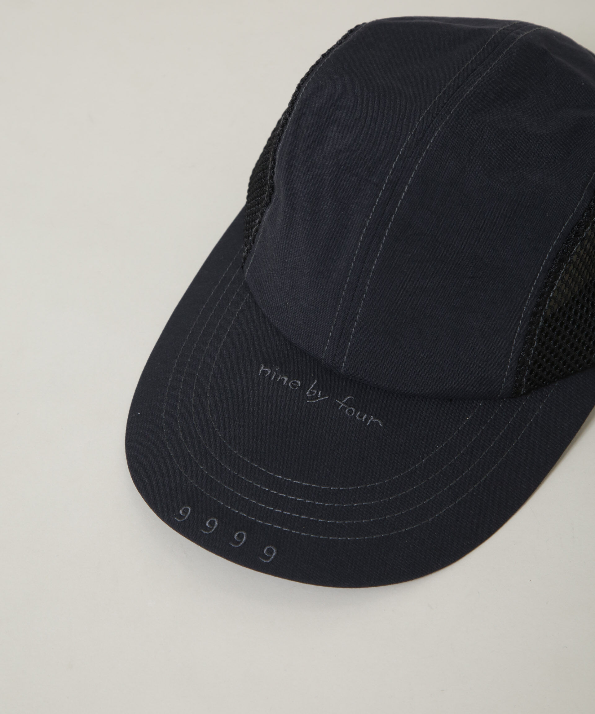 nano･universe「nine by four/94 WR NYLON & MESH 4P CAP」|キャップ・キャスケット|