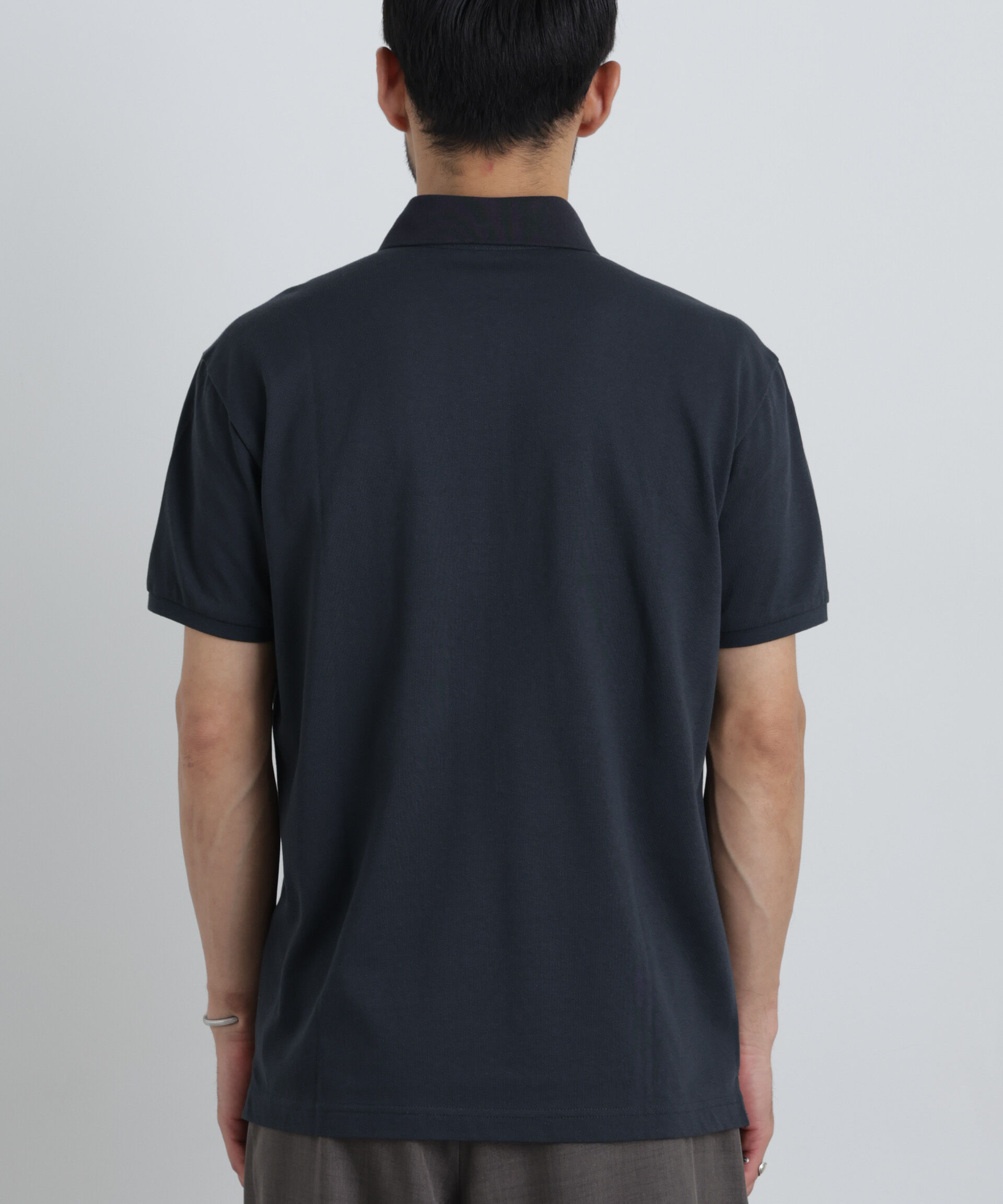 NANO universe「ナノファイン 比翼ポロ 半袖」|Tシャツ・カットソー|