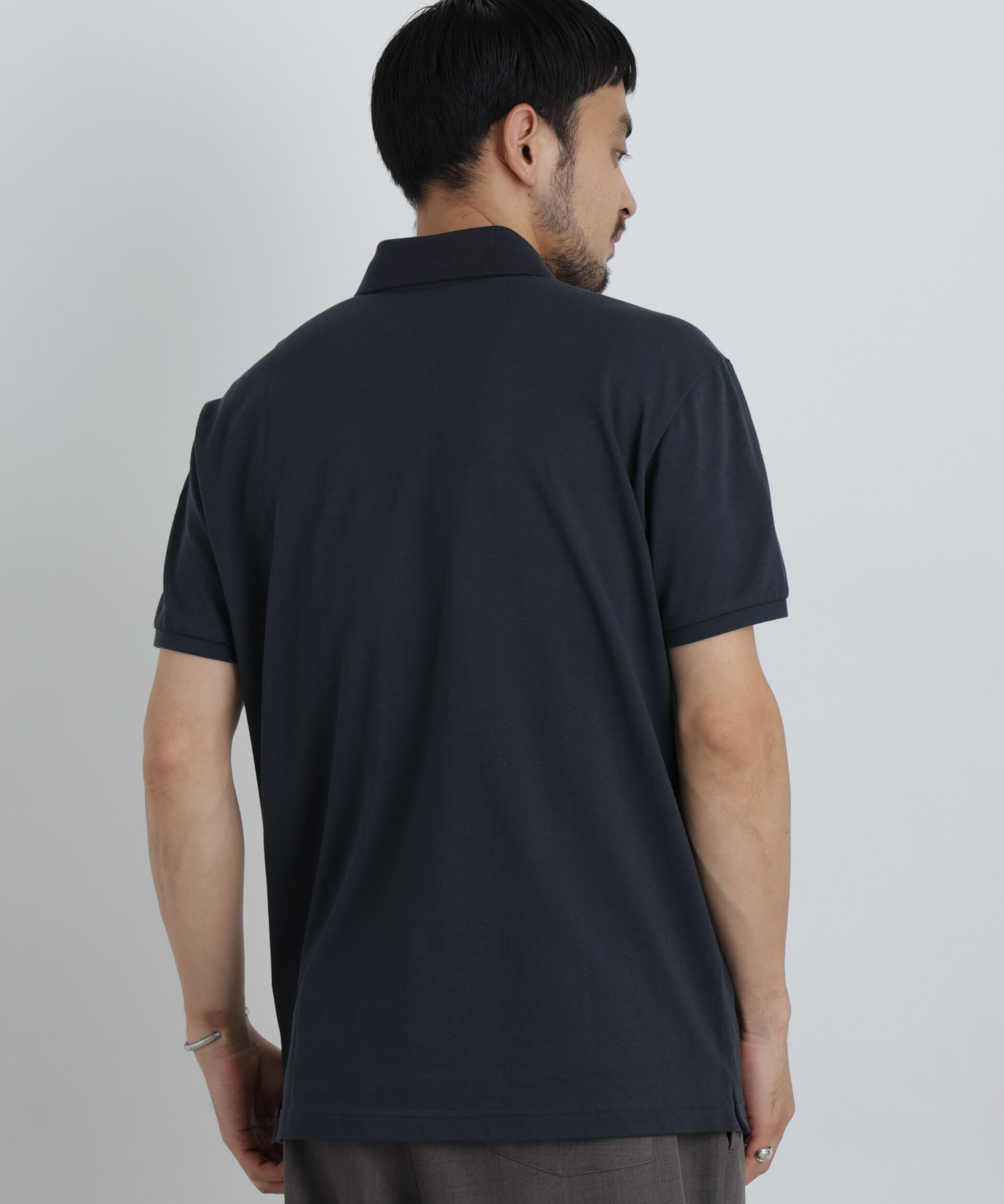 NANO universe「ナノファイン 比翼ポロ 半袖」|Tシャツ・カットソー|