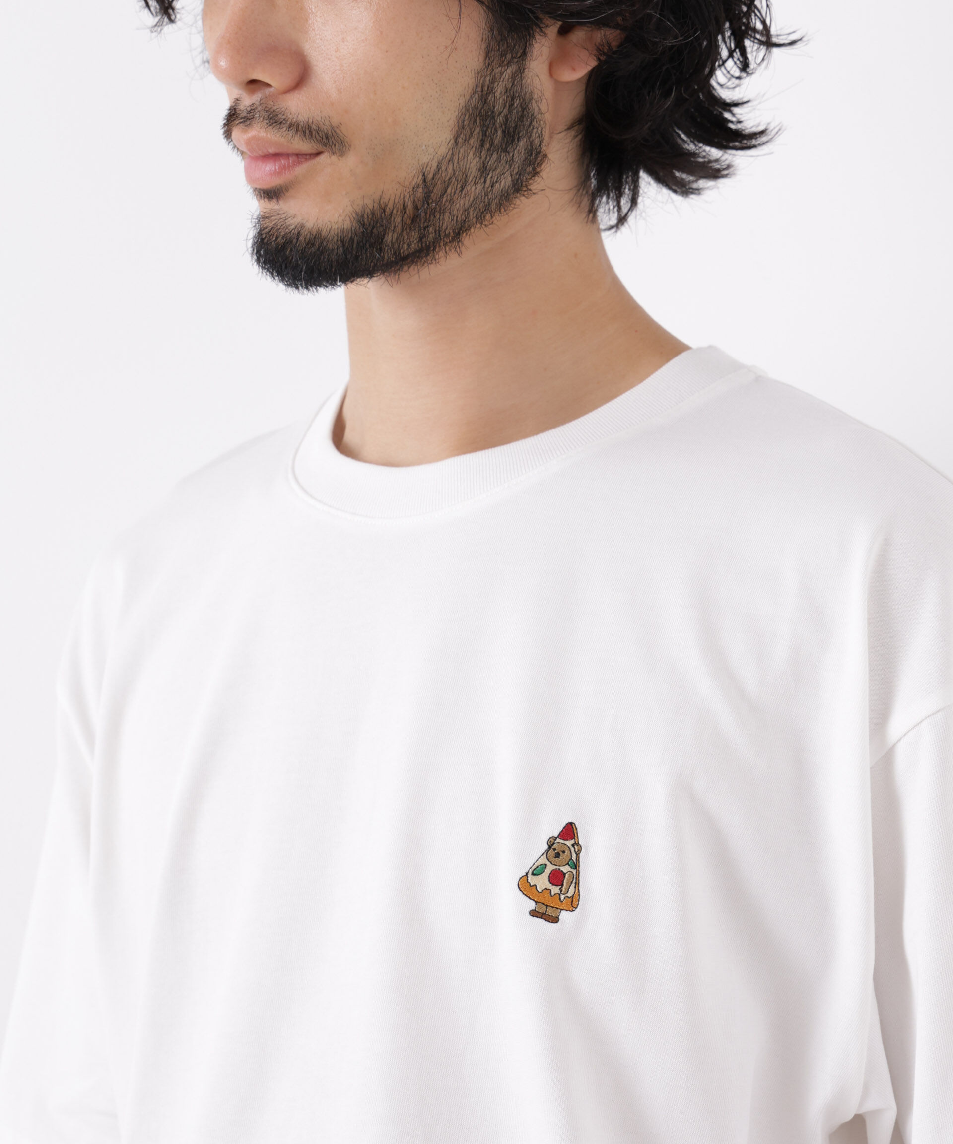 NANO universe「ナノベアTシャツ 半袖 フードスタンド」|Tシャツ・カットソー|パターン1