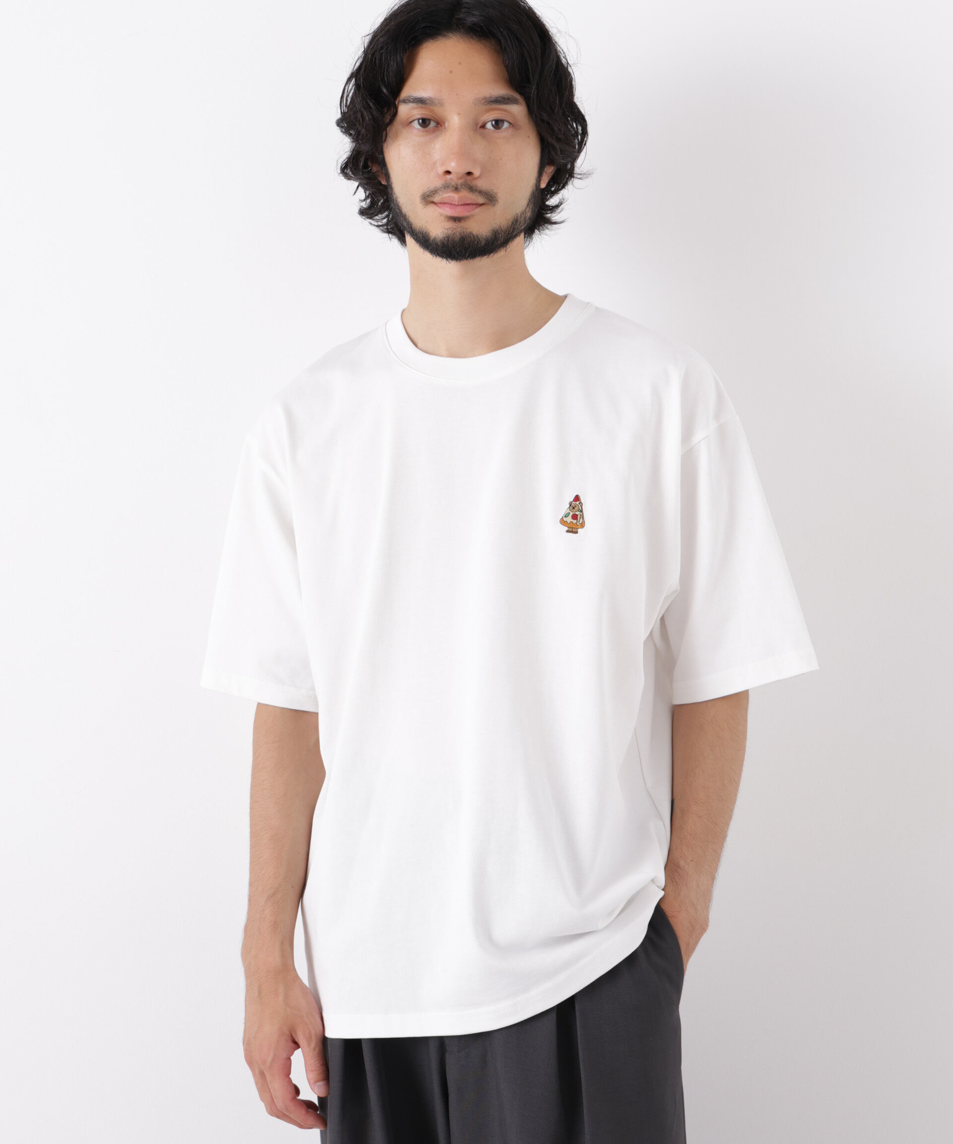 NANO universe「ナノベアTシャツ 半袖 フードスタンド」|Tシャツ・カットソー|