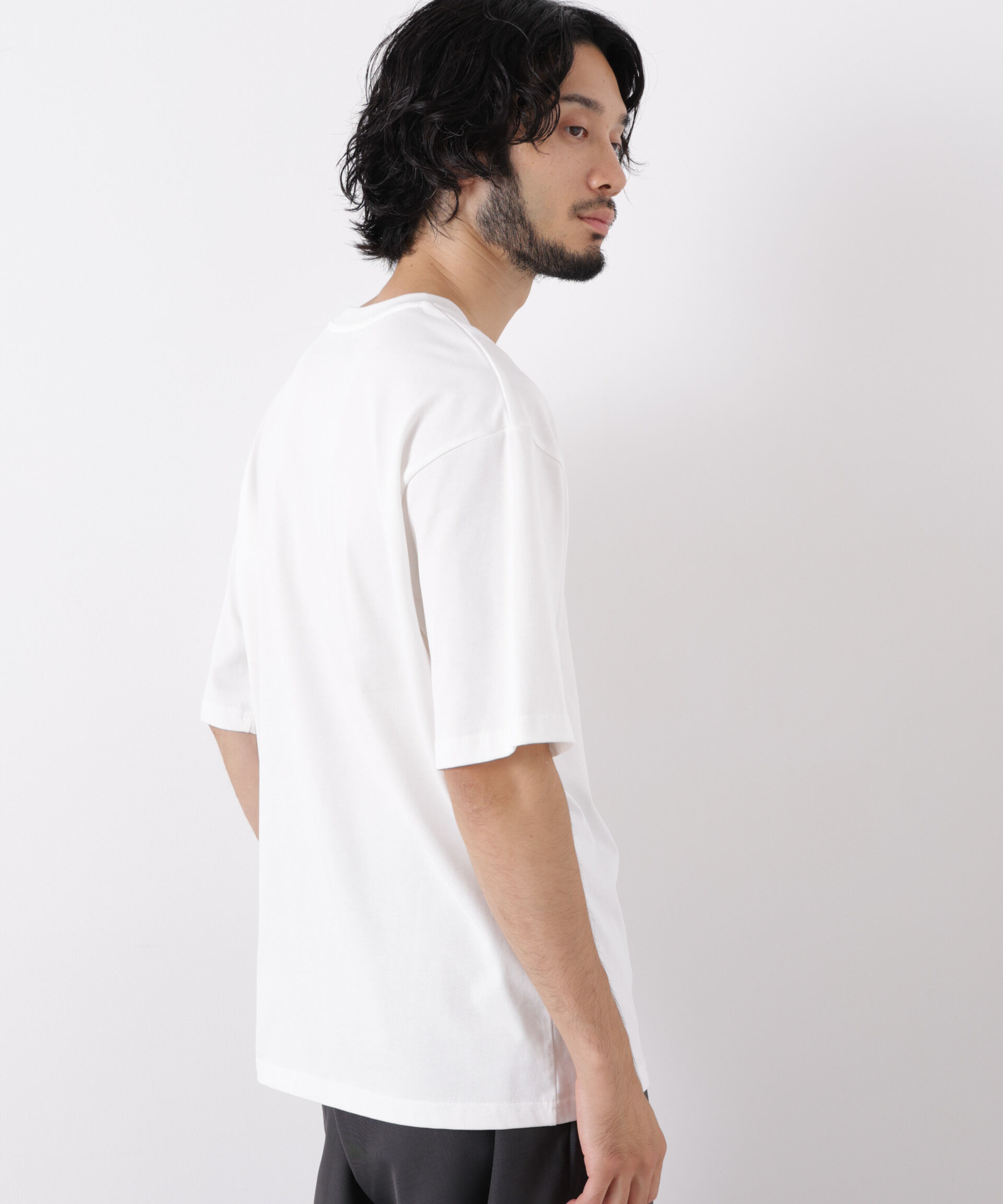 NANO universe「ナノベアTシャツ 半袖 フードスタンド」|Tシャツ・カットソー|