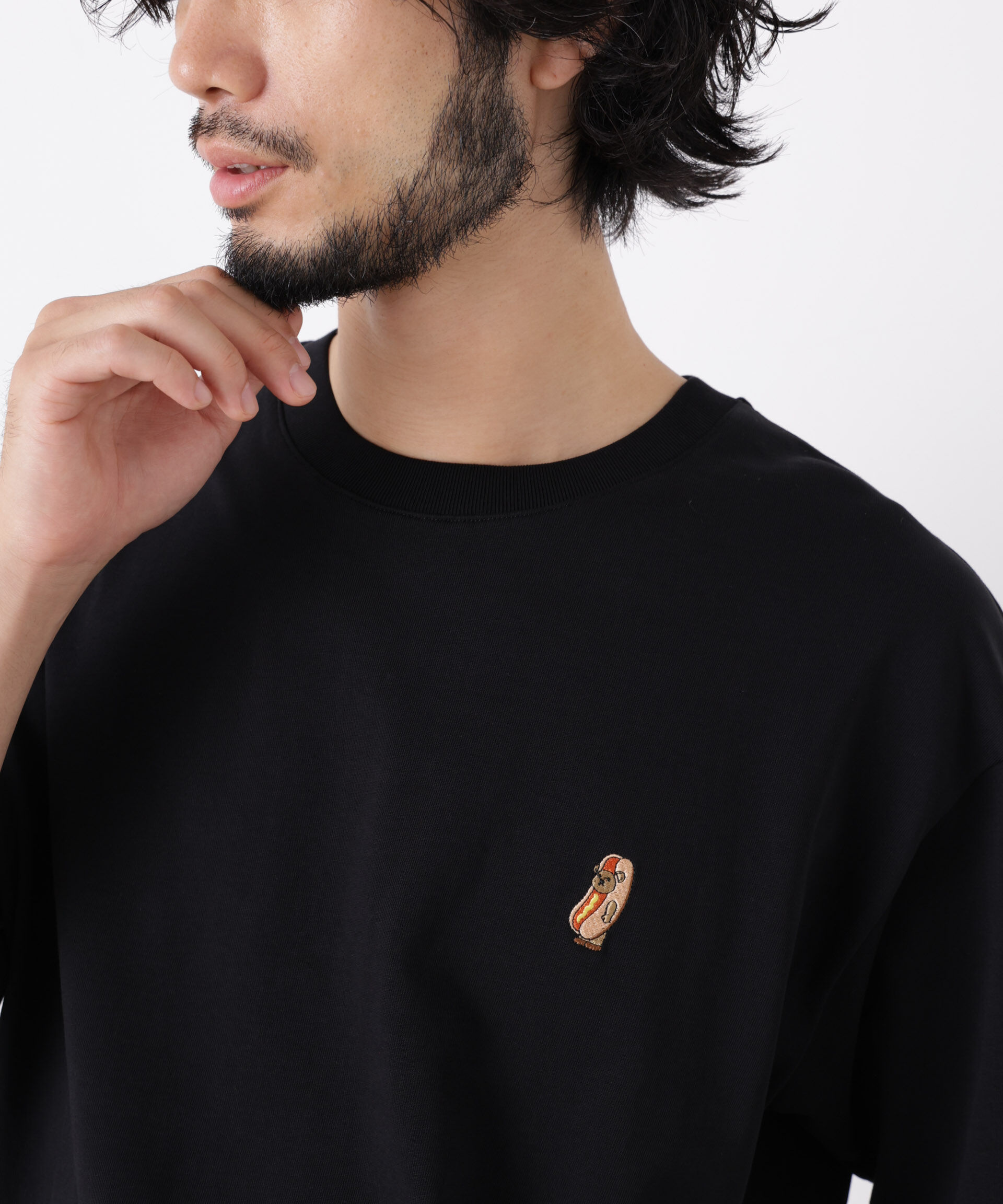 NANO universe「ナノベアTシャツ 半袖 フードスタンド」|Tシャツ・カットソー|パターン43