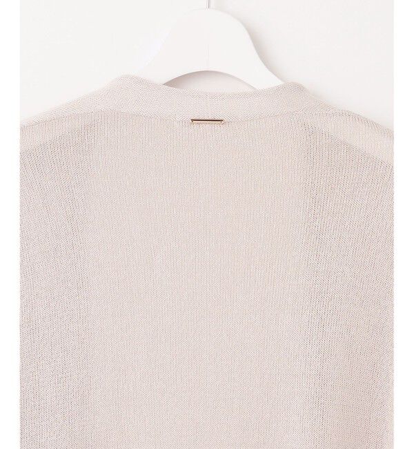 自由区「【洗える】ペーパーブレンドロング カーディガン」|カーディガン|