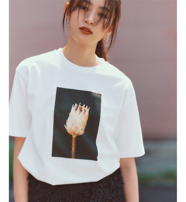 自由区「【カタログ掲載・洗える】PHOTO Tシャツ」|Tシャツ・カットソー|ｵﾌ(ﾌﾗﾜｰ