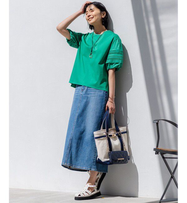 23区「【Oggi4月号掲載/洗える】23区DENIM ストレッチ デニムスカート」|スカート|
