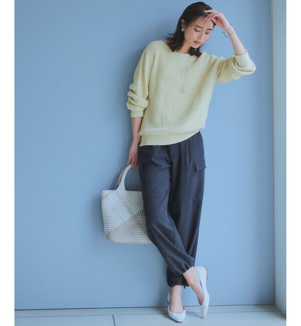 23区「【Oggi4月号掲載/洗える】シルキーストレッチ パラシュートパンツ」|その他|