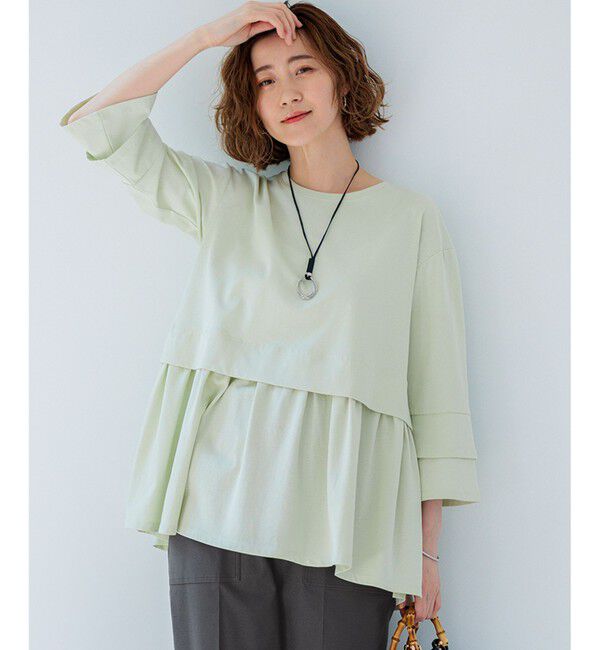 23区「【SLOW/好評につき新色追加】エフォートレス デザインTシャツ」|Tシャツ・カットソー|ｽﾓｰｷｰｸ