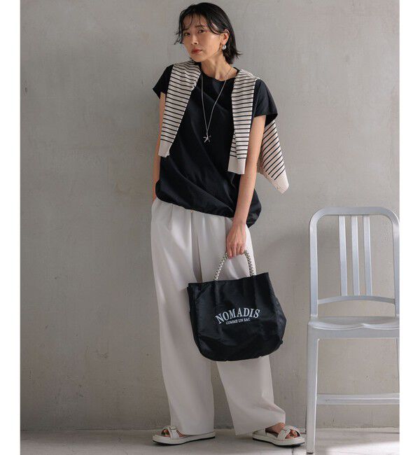 23区「【洗える】2WAYストレッチツイル ワイドパンツ」|その他|