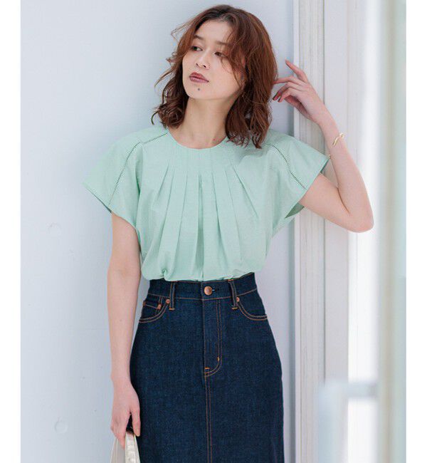 23区「【洗える】シャルマンエンブロイダリー Tブラウス」|シャツ・ブラウス|ｽﾓｰｷｰｸ