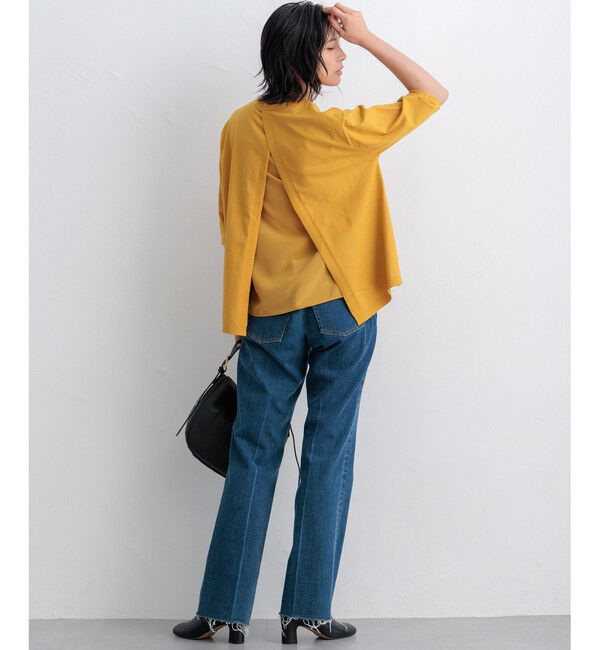 23区「【ご好評につきカラー追加/洗える】ヴィスコースストレッチ バックデザイン ニット」|ニット・セーター|