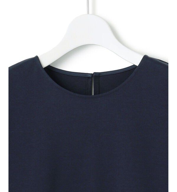 23区「【洗える】コットンポンチコンビジャージー ペプラム カットソー」|Tシャツ・カットソー|