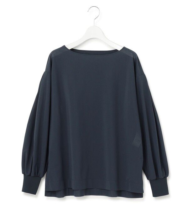 23区「【洗える】クリアトリコットジャージー ボートネック カットソー」|Tシャツ・カットソー|