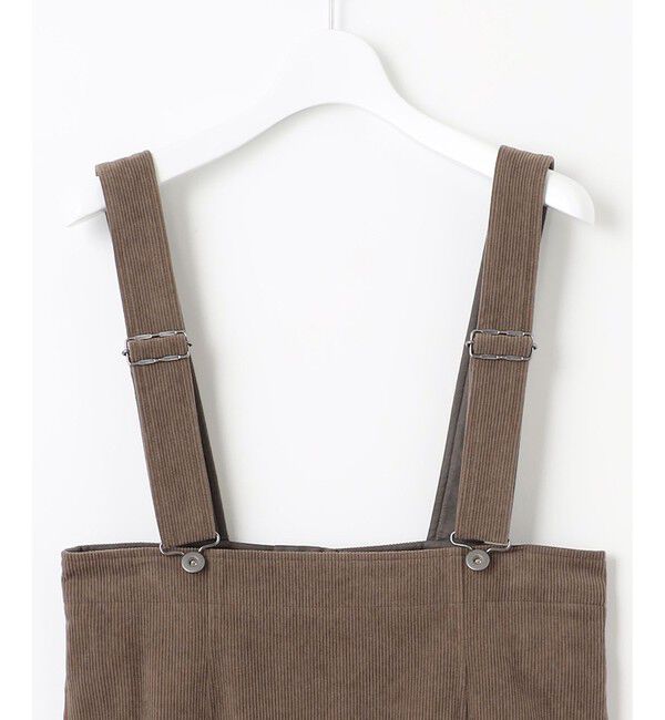23区「【SLOW/一部店舗限定】ソフトコーデュロイ サロペット スカート」|ジャンパースカート|
