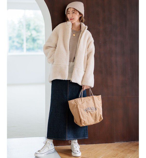 23区「【WEB限定カラーあり/洗える】ウーステッドウール ワイドシルエット ニット」|ニット・セーター|