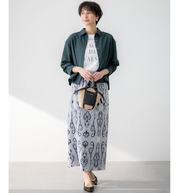 23区「【SLOW/一部店舗限定】MVSコットン  ロゴTシャツ」|Tシャツ・カットソー|