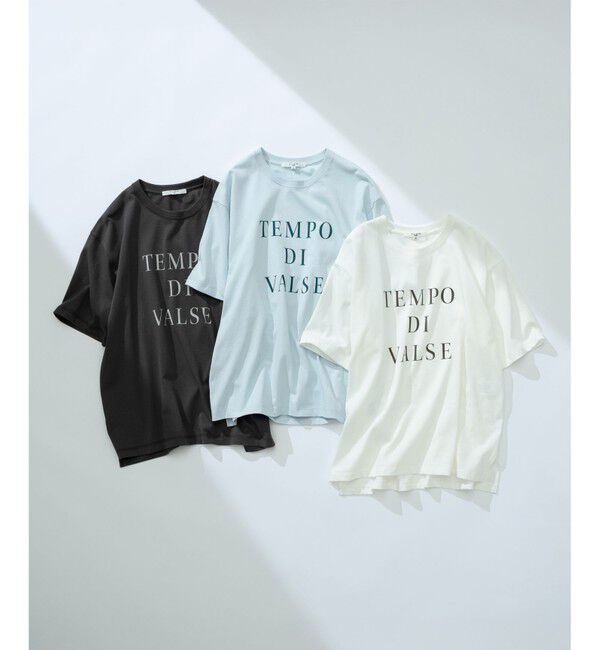 23区「【SLOW/一部店舗限定】MVSコットン  ロゴTシャツ」|Tシャツ・カットソー|