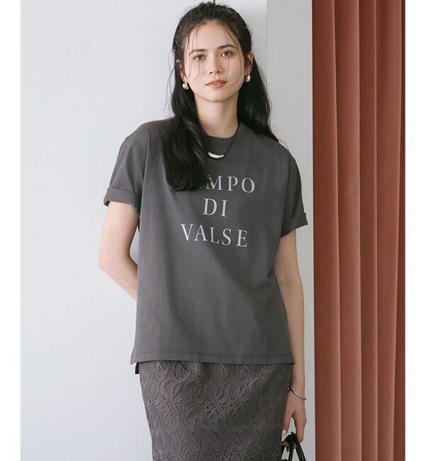 23区「【SLOW/一部店舗限定】MVSコットン  ロゴTシャツ」|Tシャツ・カットソー|ｸﾞﾚｰxﾗｲ