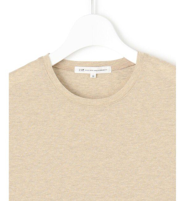 23区「【洗える】ラメジャージ TEE」|Tシャツ・カットソー|