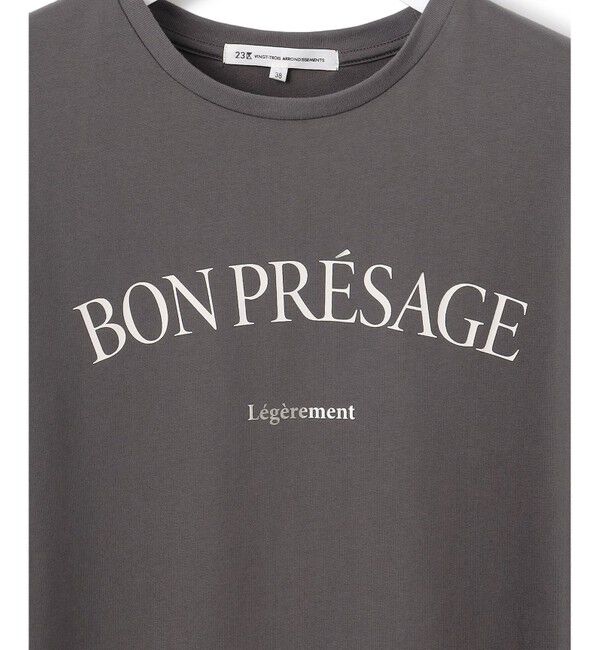 23区「【接触冷感/洗える】BON-PRESAGE ロゴ フレンチスリーブ Tシャツ」|Tシャツ・カットソー|